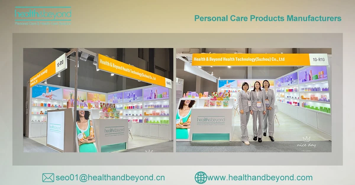 Health&beyond persoonlijke verzorgingsproducten op Cosmoprof Asia 2024