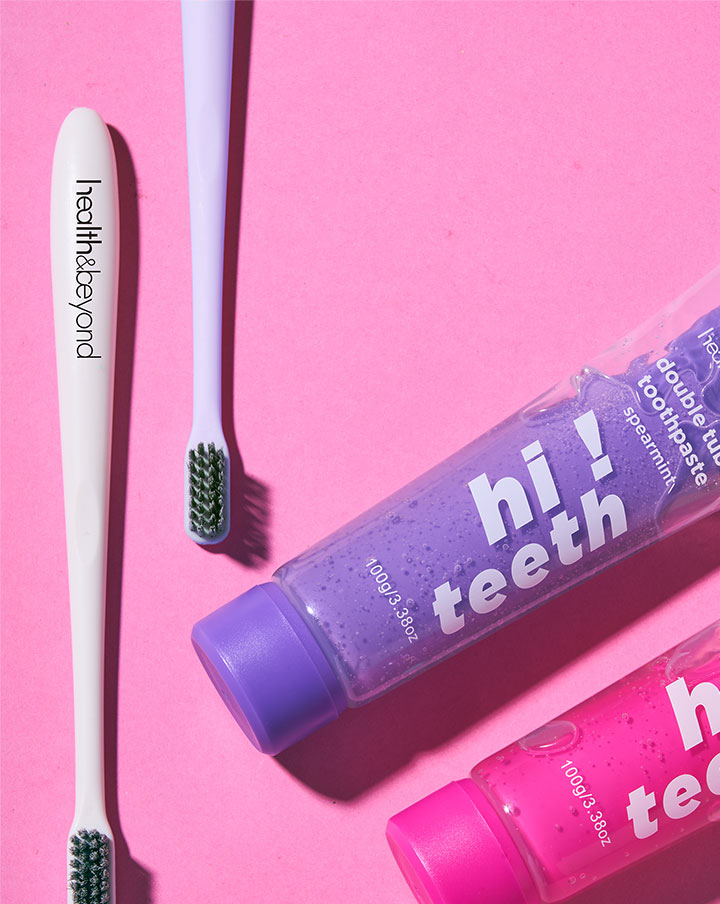 Dubbele tube tandpasta met dubbel effect