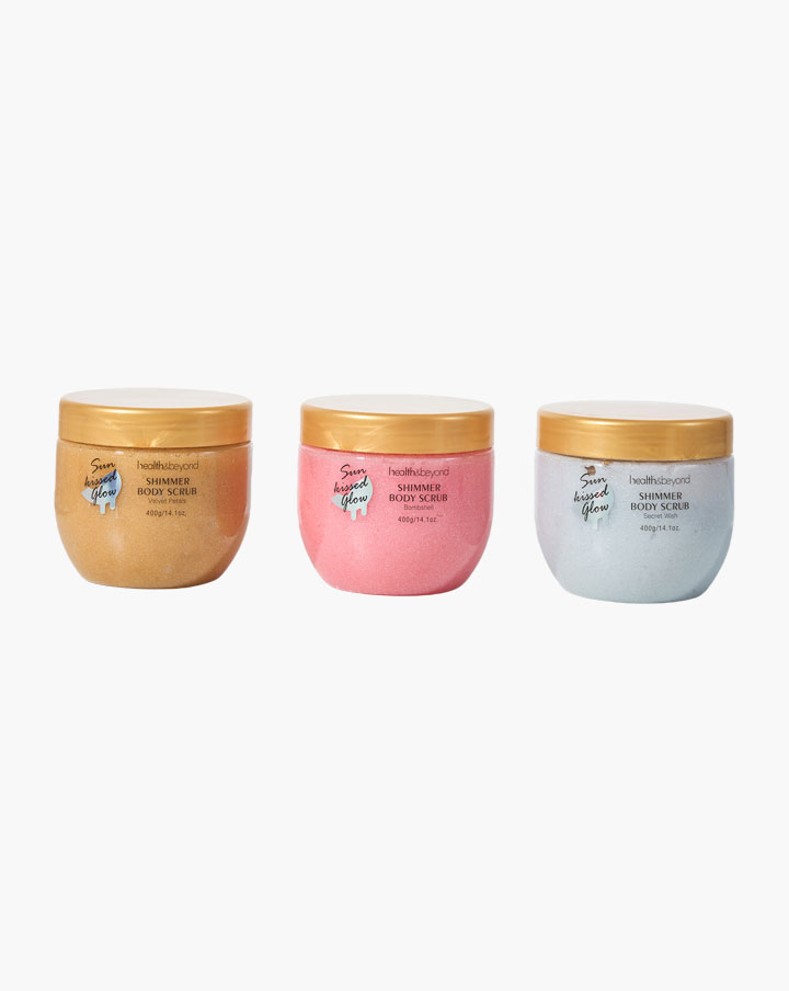 Glanzende bodyscrub