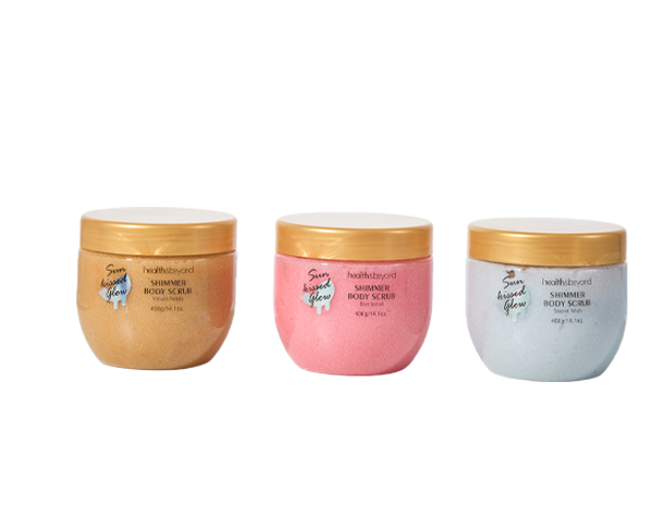 Glanzende bodyscrub