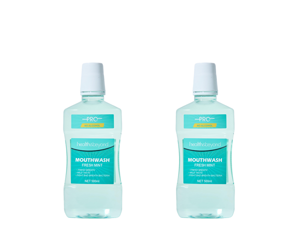Mondwater met verse munt