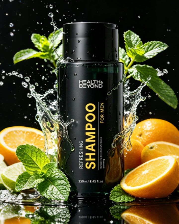 Verfrissende shampoo voor mannen