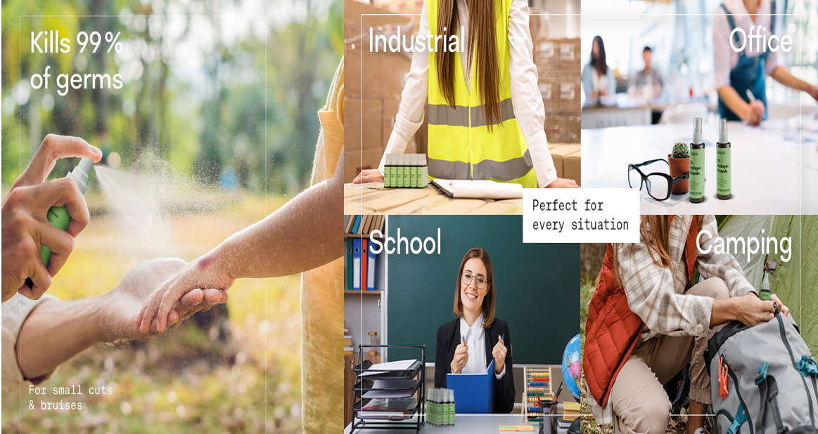 handdesinfectiemiddel voor op reis, private label travel hand sanitizer private label
